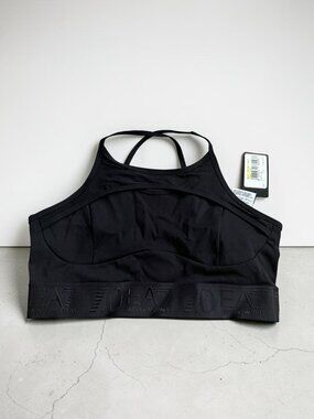 EMPORIO ARMANI Black Active Sports Bra Size Large NEW NWT